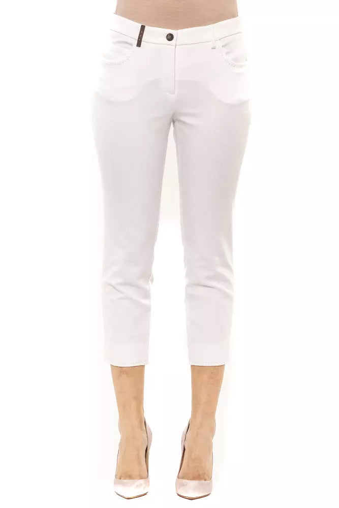 Peserico White Cotton Jeans &Amp; Pant