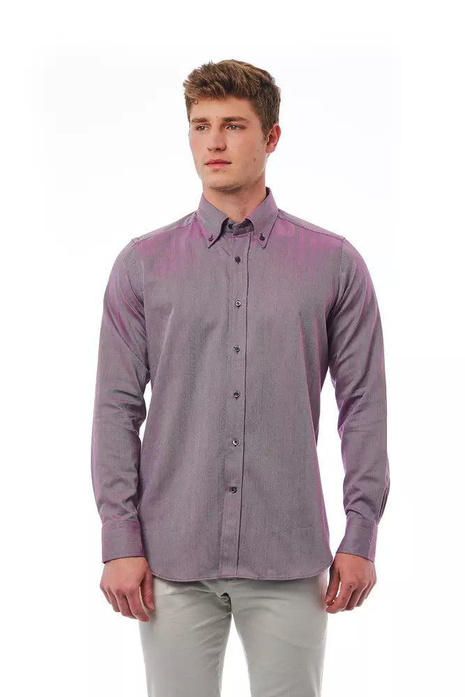 Burgundy Cotton Shirt