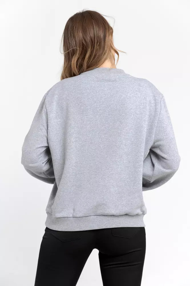 Trussardi Gray Cotton Sweater