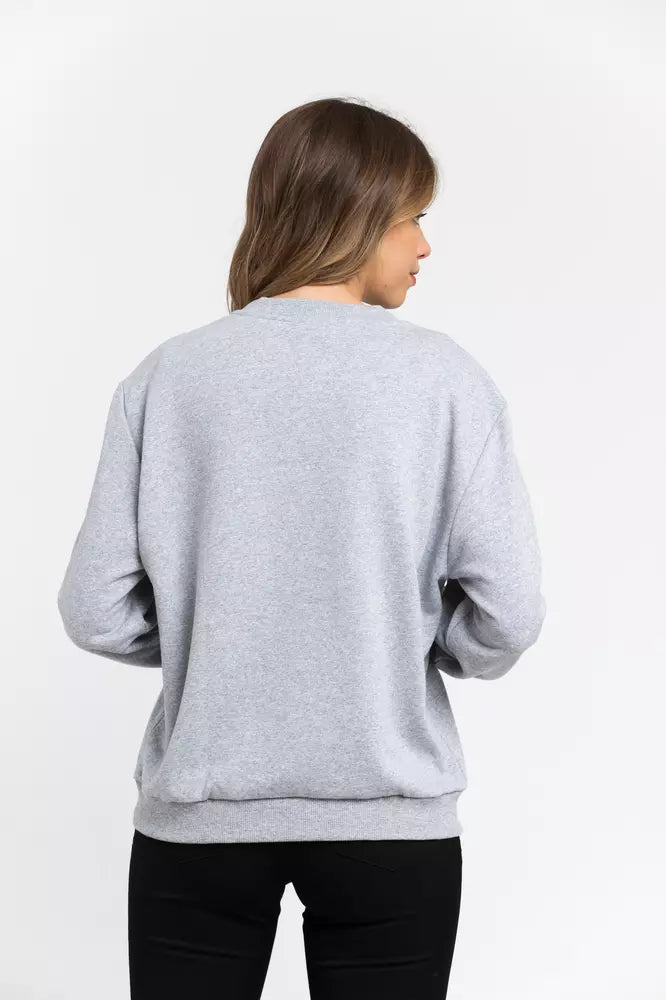 Trussardi Gray Cotton Sweater