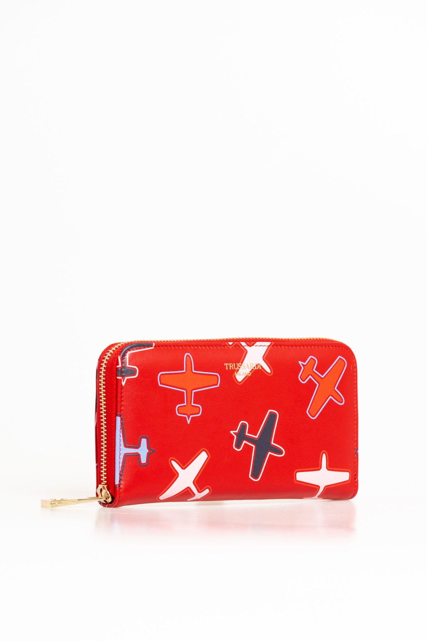 Trussardi Red Leather Wallet