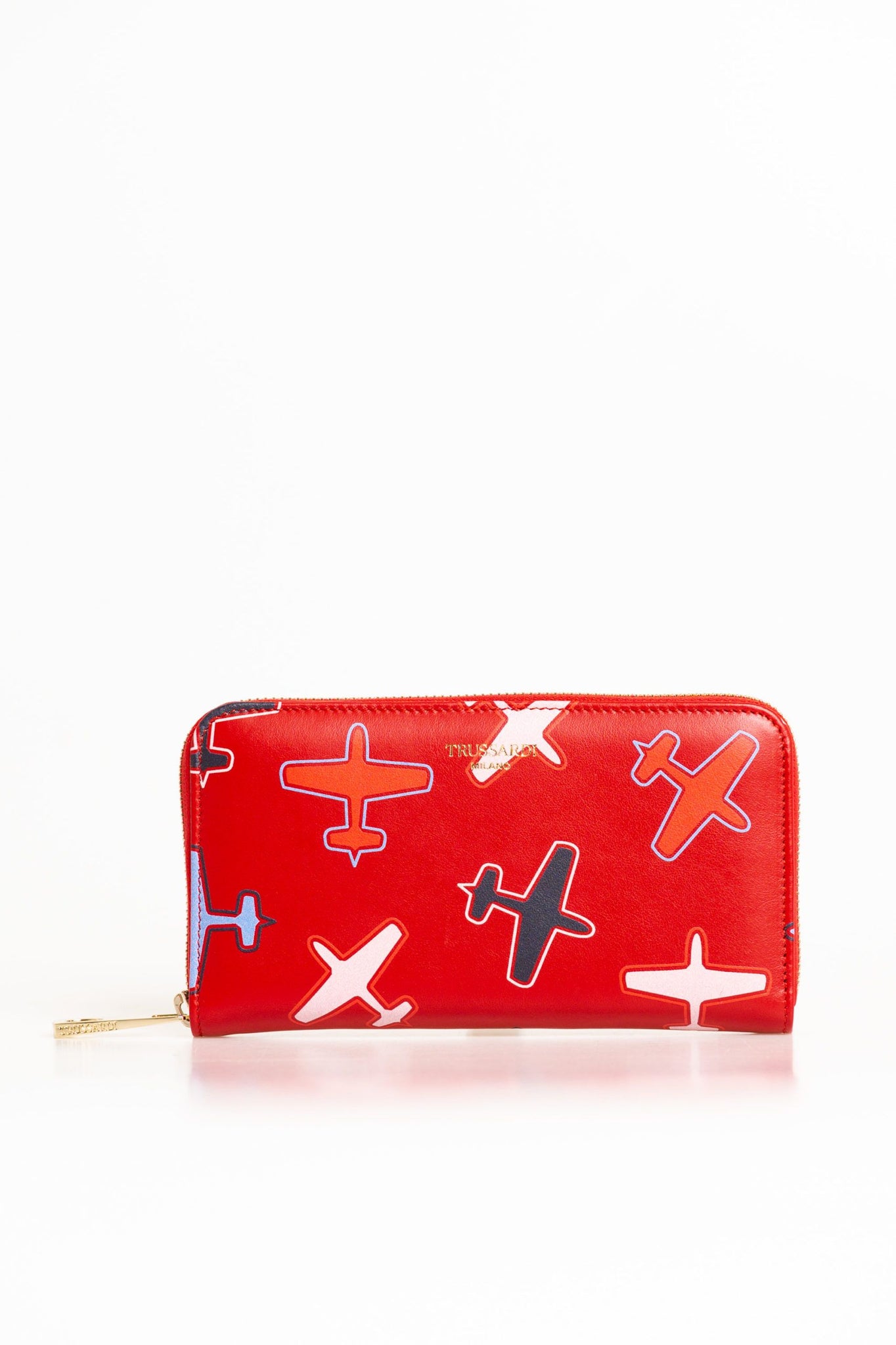 Trussardi Red Leather Wallet