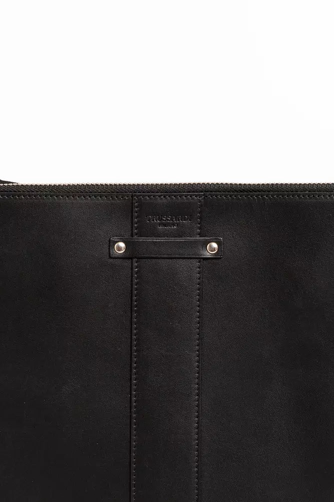Trussardi Black Leather Wallet