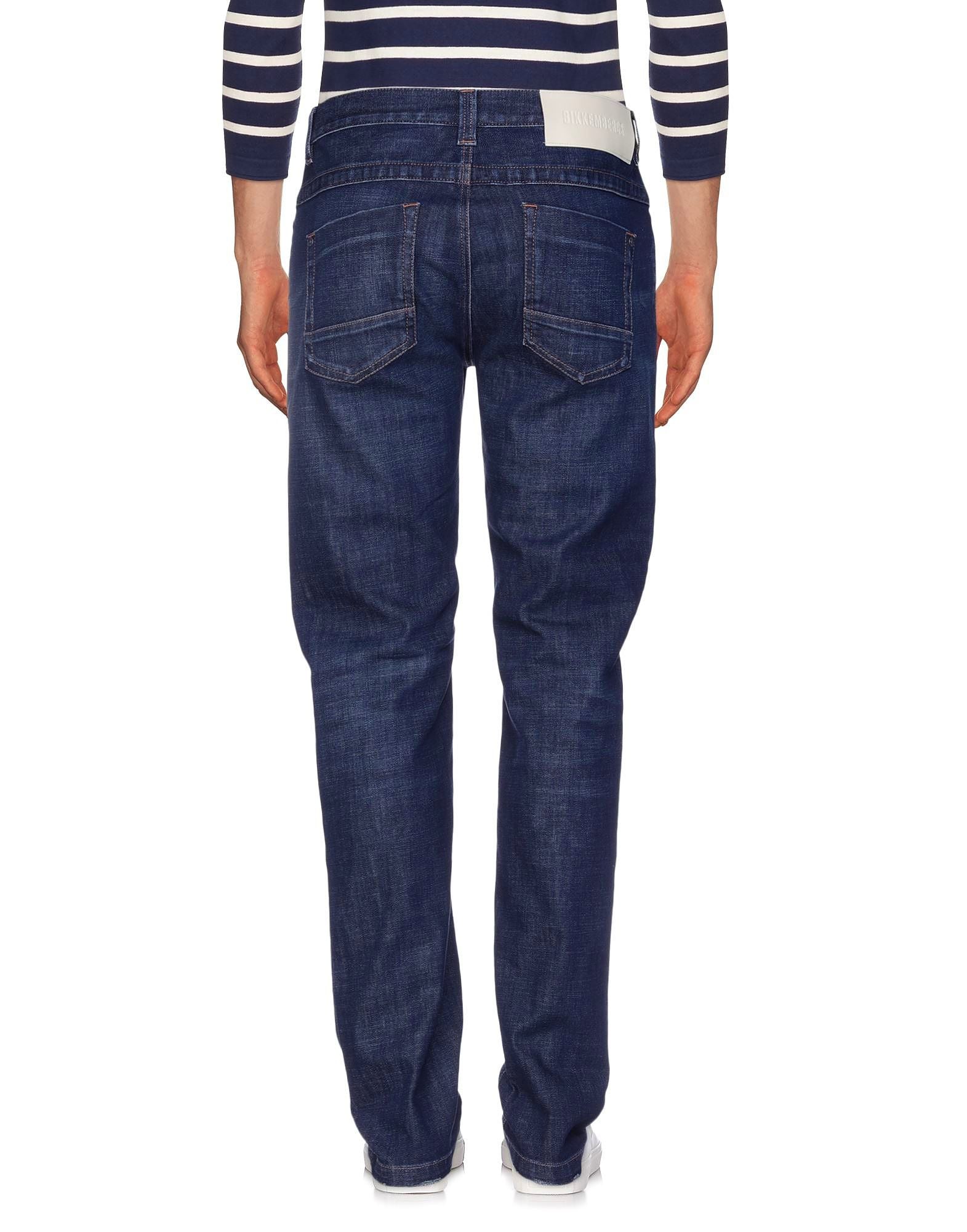 Dark Blue Cotton Regular Fit Jeans