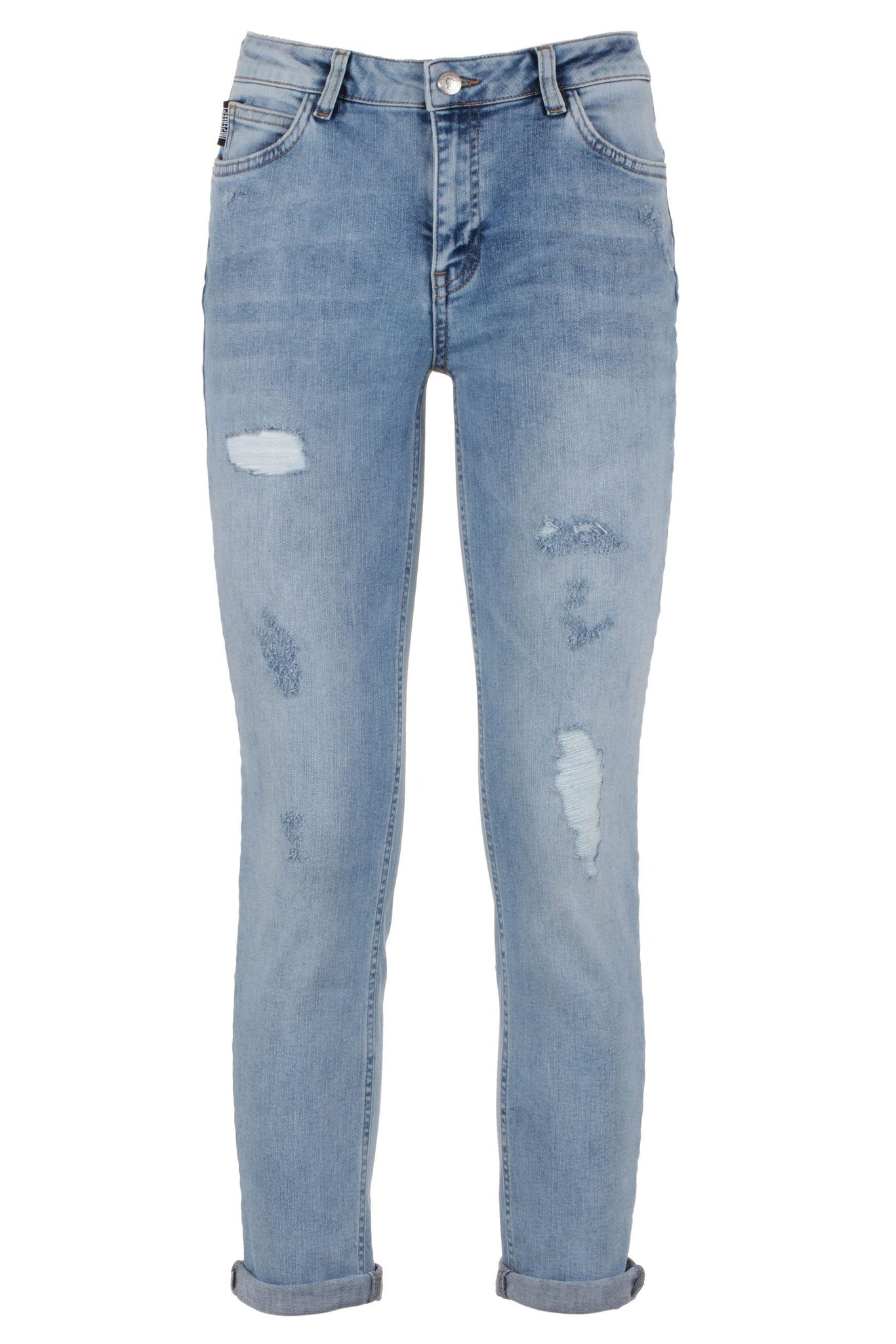 Blue Cotton Jeans & Pant