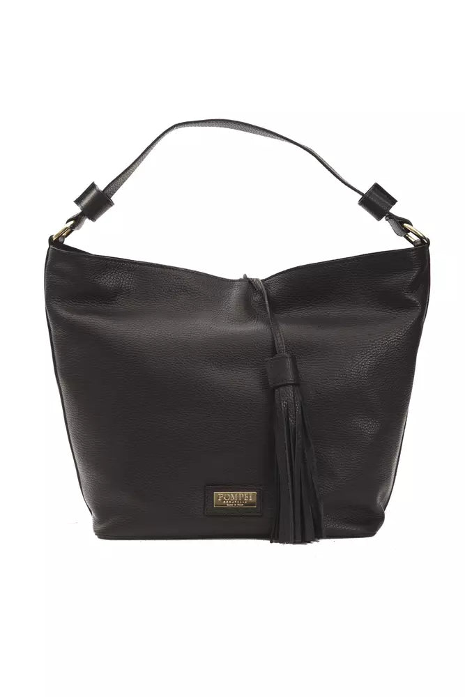 Black Leather Shoulder Bag