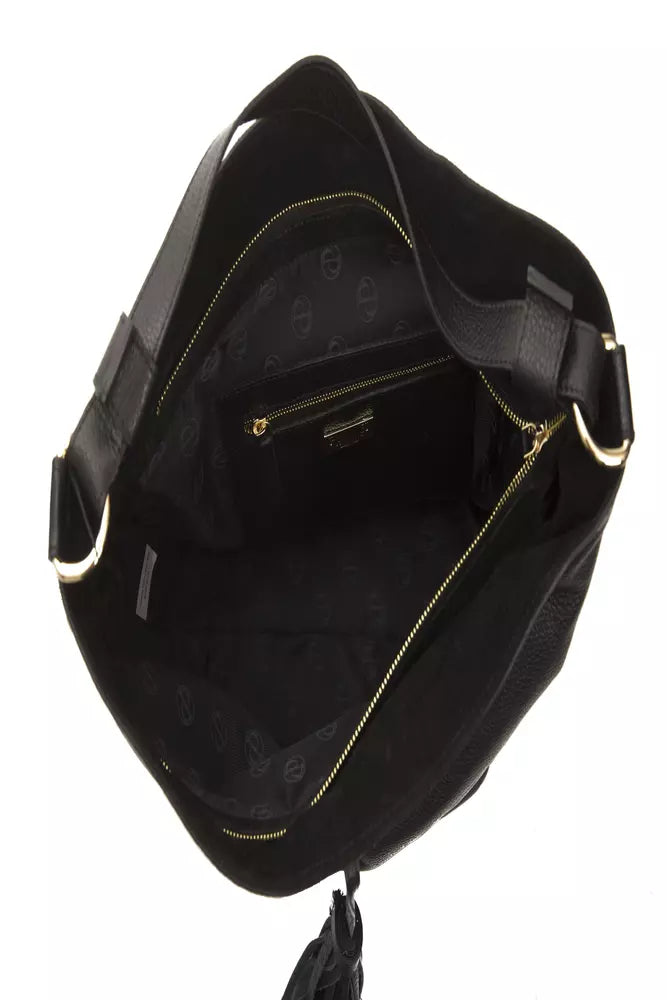 Black Leather Shoulder Bag