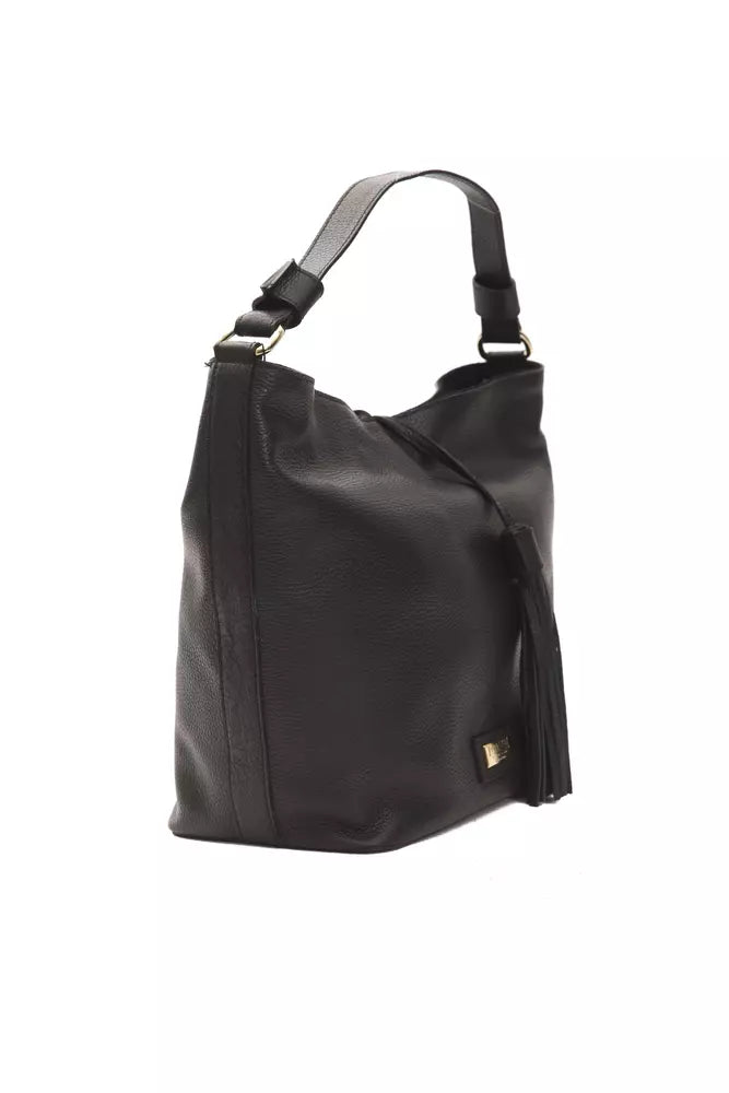 Black Leather Shoulder Bag