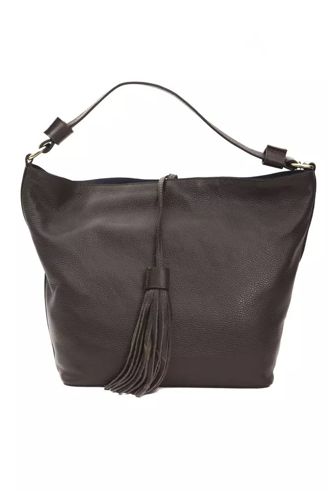Brown Leather Shoulder Bag