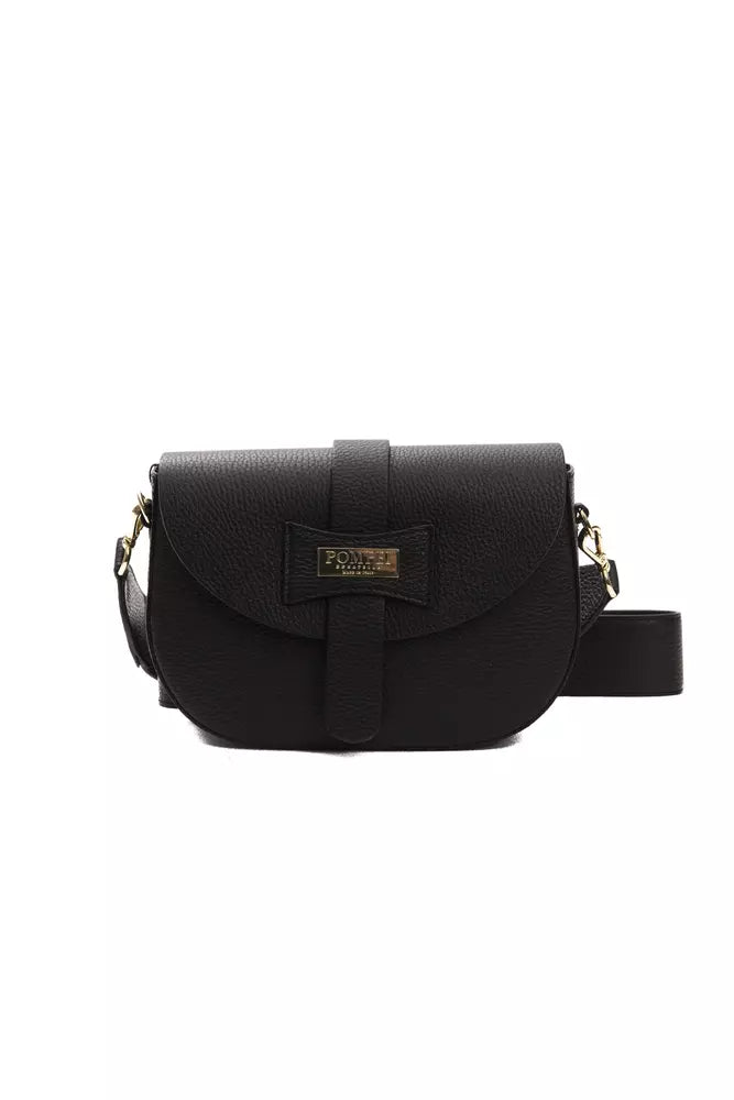 Black Leather Crossbody Bag
