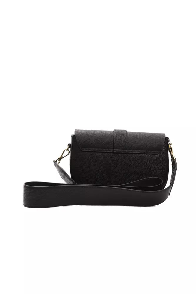 Black Leather Crossbody Bag