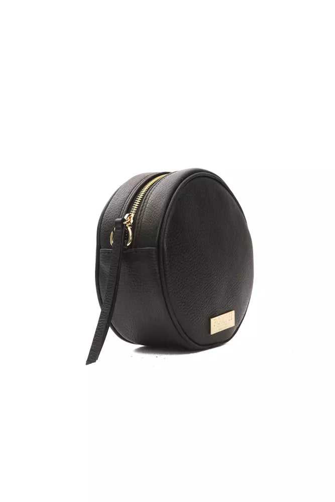 Black Leather Crossbody Bag