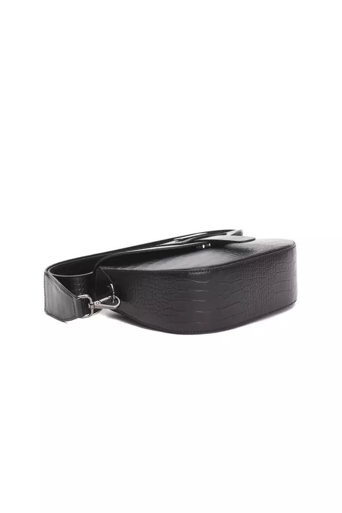 Black Leather Crossbody Bag