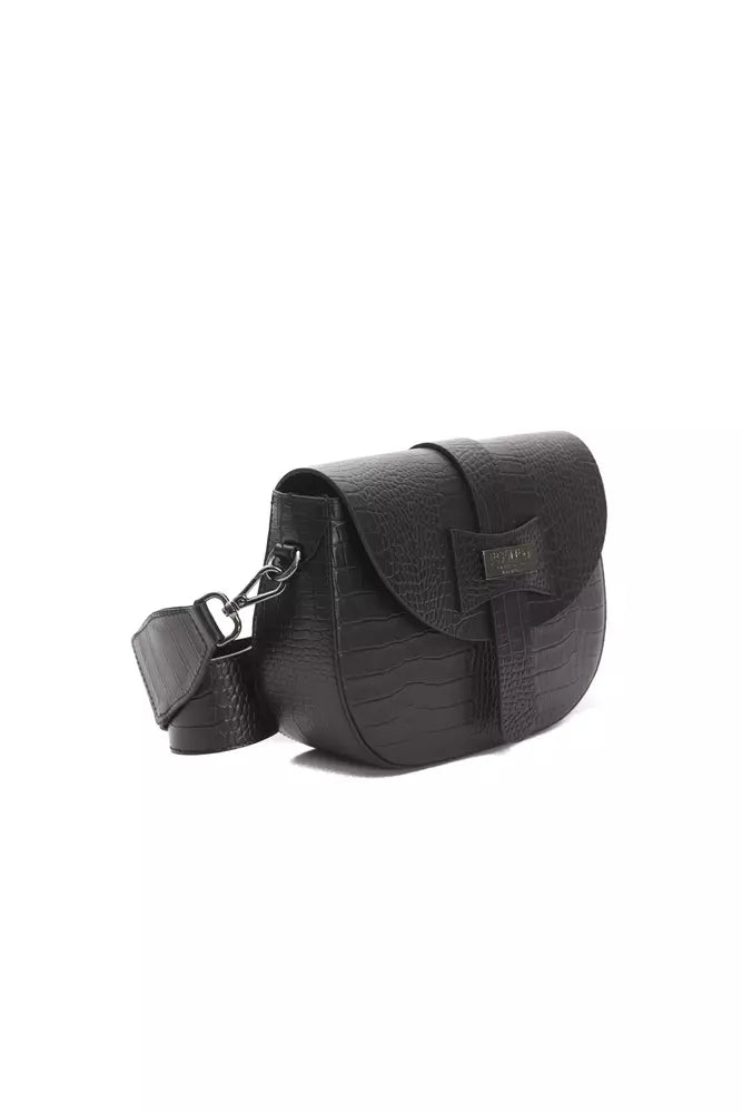 Black Leather Crossbody Bag