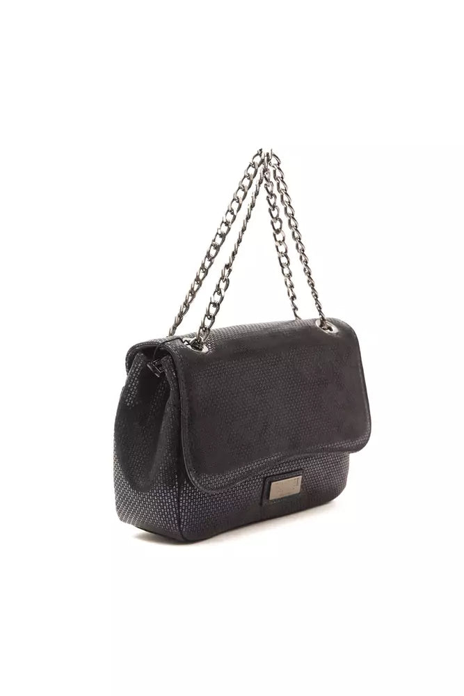 Blue Leather Crossbody Bag