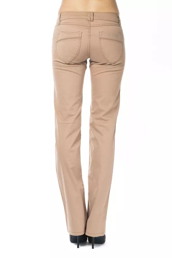 Ungaro Fever Beige Cotton Jeans & Pant