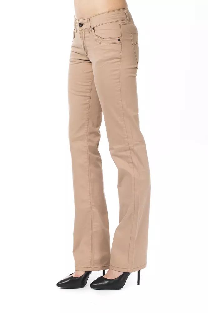 Ungaro Fever Beige Cotton Jeans & Pant