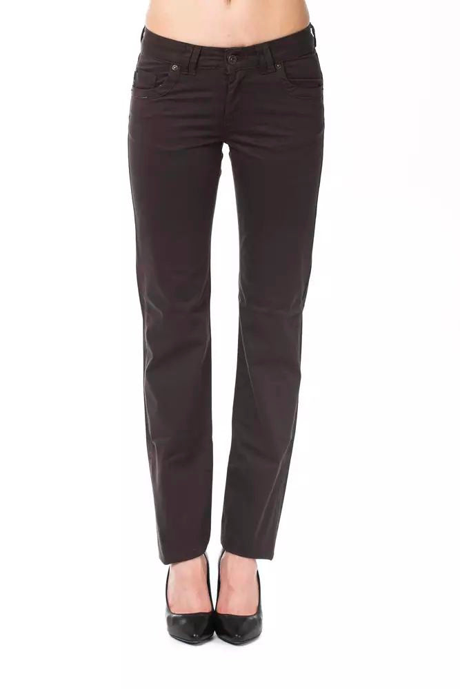 Ungaro Fever Brown Cotton Jeans & Pant