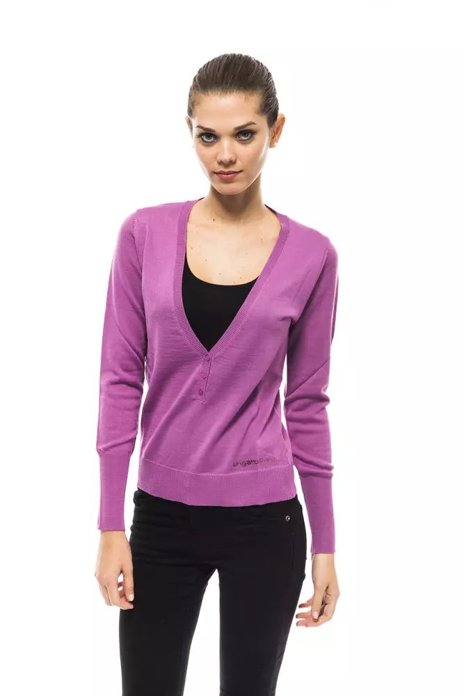 Ungaro Fever Purple Wool Sweater
