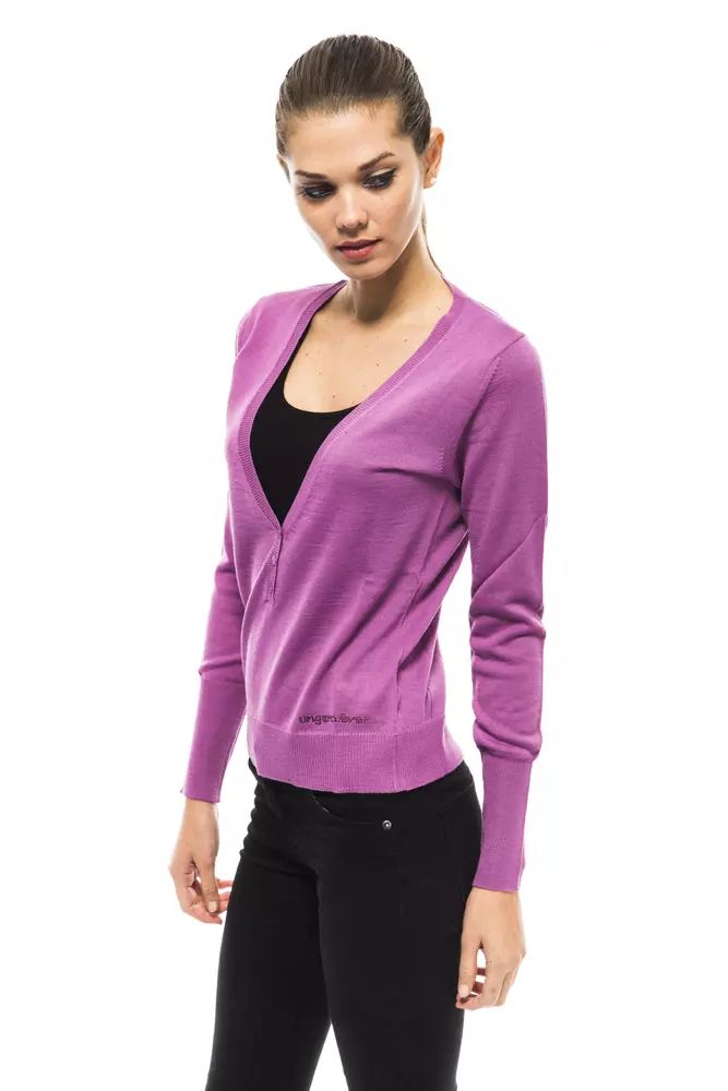 Ungaro Fever Purple Wool Sweater