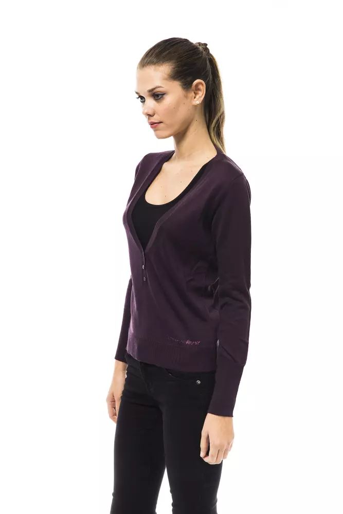 Ungaro Fever Purple Wool Sweater