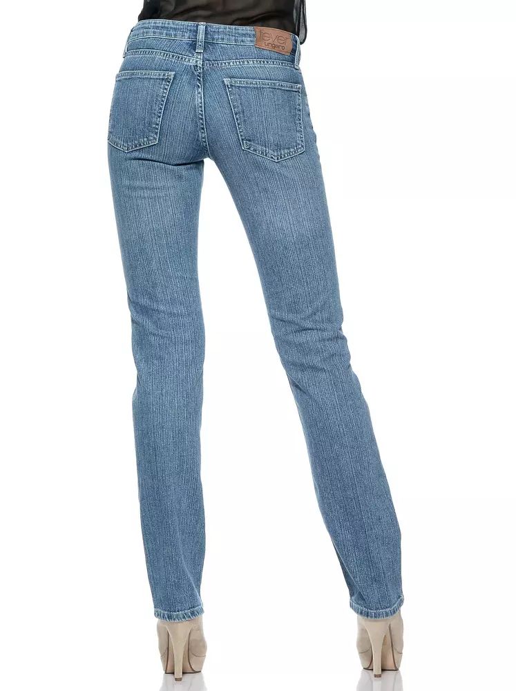 Ungaro Fever Light Blue Cotton Jeans & Pant