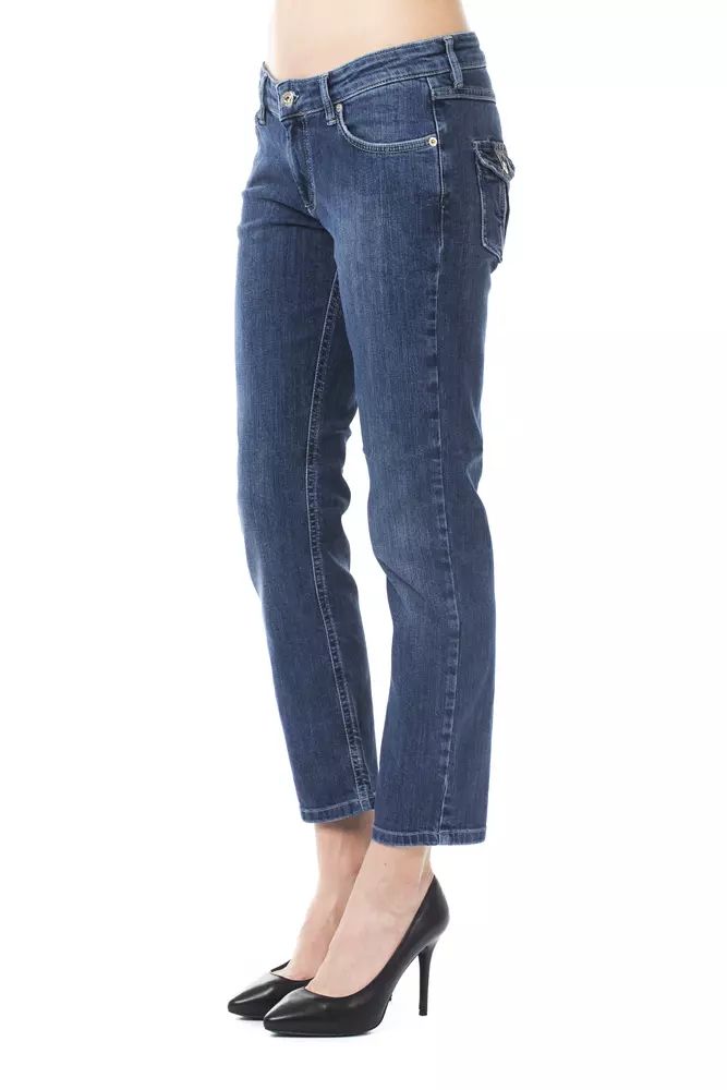 Ungaro Fever Light Blue Cotton Jeans & Pant