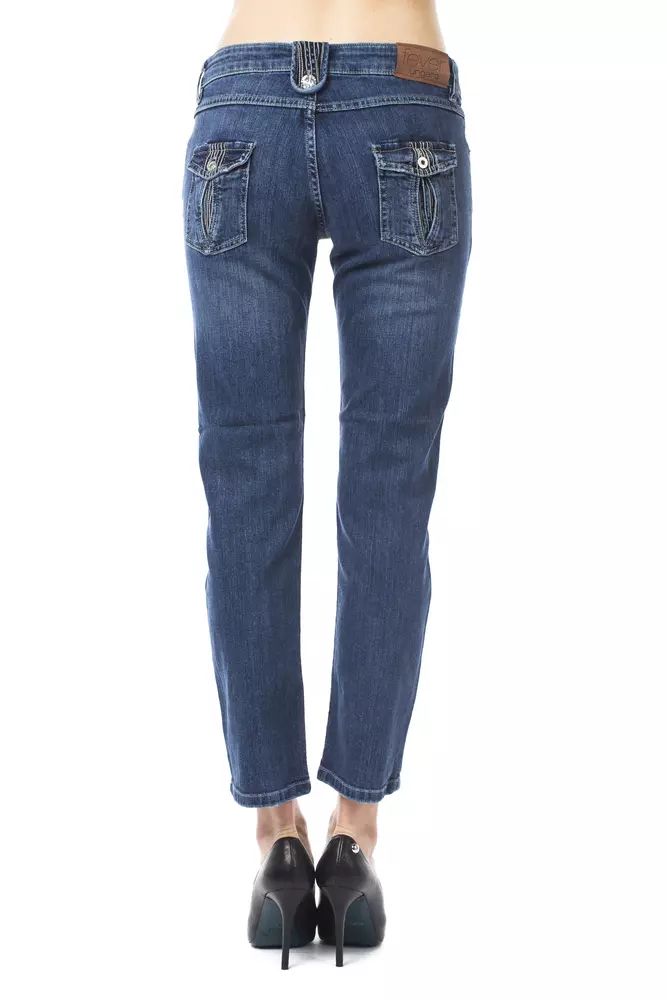 Ungaro Fever Light Blue Cotton Jeans & Pant