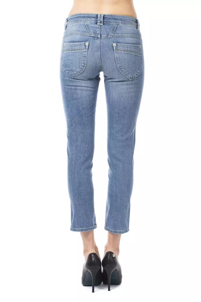Ungaro Fever Light Blue Cotton Jeans & Pant