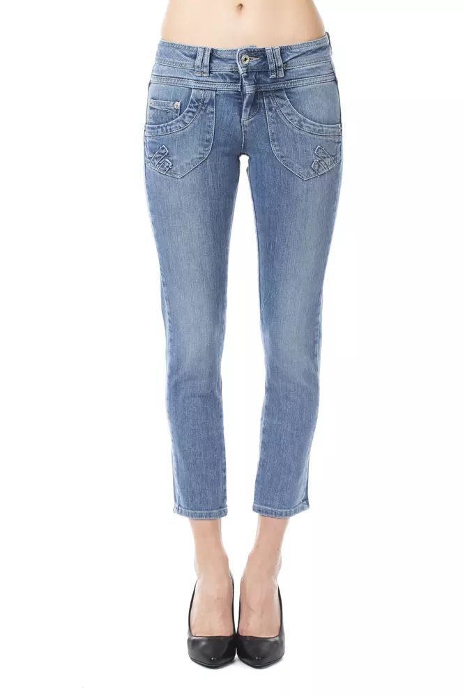 Ungaro Fever Light Blue Cotton Jeans & Pant