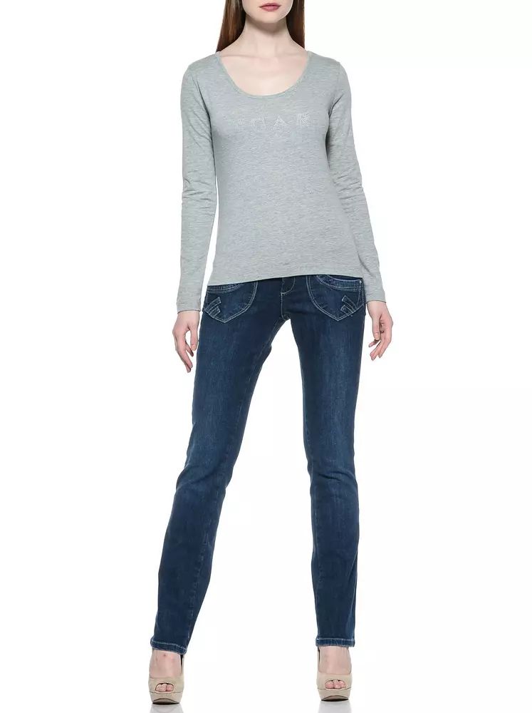Ungaro Fever Blue Cotton Jeans & Pant